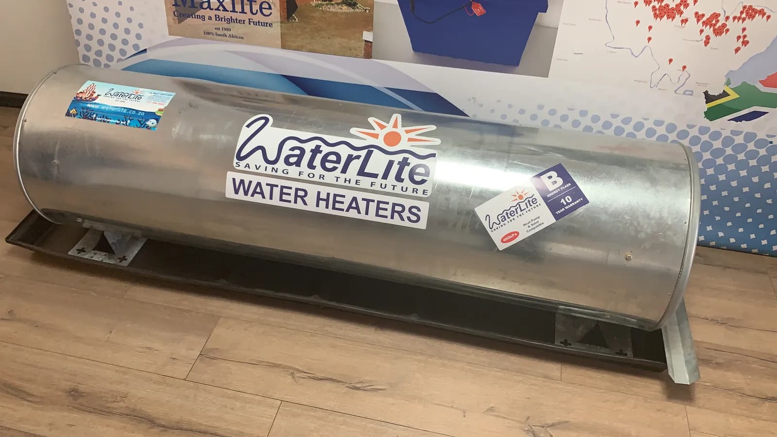 WaterLite geyser body label
