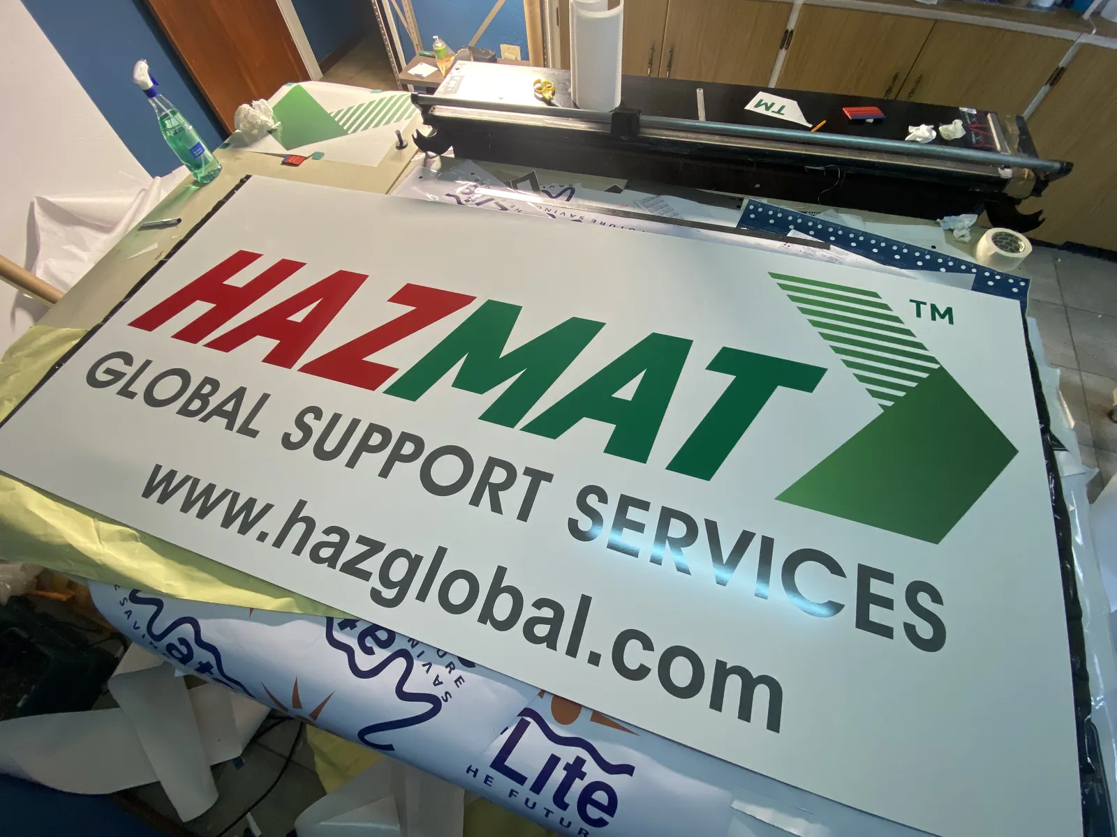 Hazmat banner in production