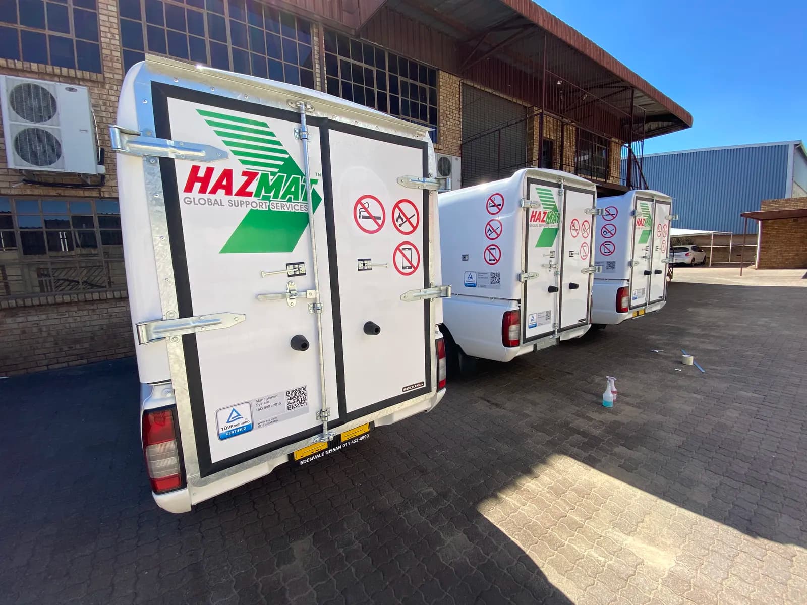 Hazmat bakkie fleet rear view